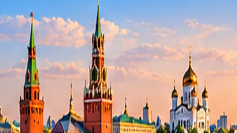 Вид города Москва